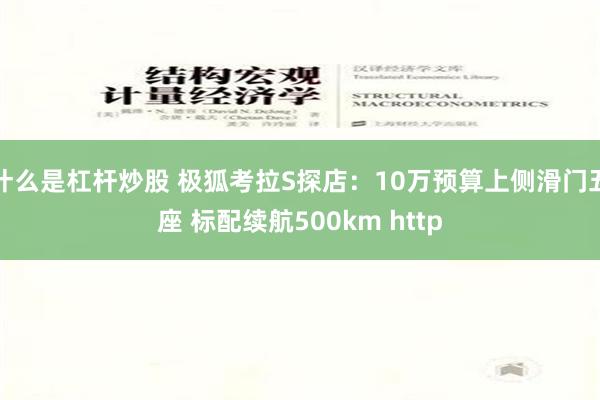 什么是杠杆炒股 极狐考拉S探店：10万预算上侧滑门五座 标配续航500km http