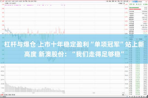 杠杆与爆仓 上市十年稳定盈利“单项冠军”站上新高度 新澳股份：“我们走得足够稳”