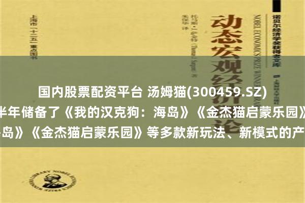 国内股票配资平台 汤姆猫(300459.SZ)：在游戏业务上，公司下半年储备了《我的汉克狗：海岛》《金杰猫启蒙乐园》等多款新玩法、新模式的产品