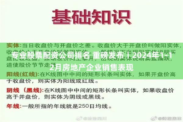 专业股票配资公司排名 重磅发布丨2024年1-12月房地产企业销售表现