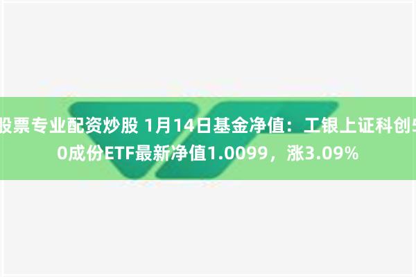 股票专业配资炒股 1月14日基金净值：工银上证科创50成份ETF最新净值1.0099，涨3.09%