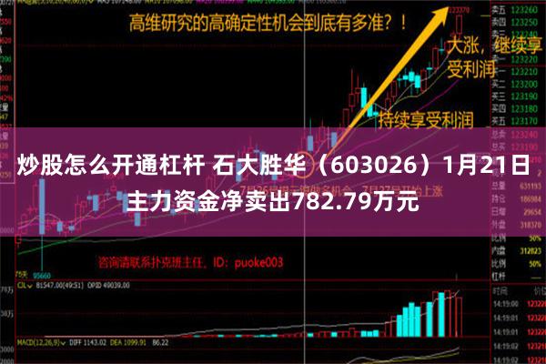 炒股怎么开通杠杆 石大胜华（603026）1月21日主力资金净卖出782.79万元